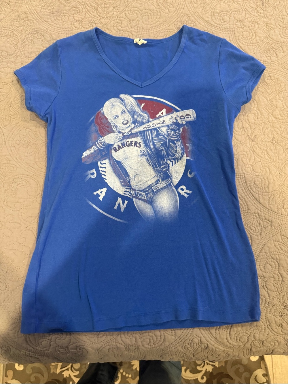 Harley Quinn Texas Rangers T-Shirt